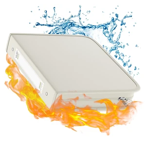 Fireproof 3 Ring Binder with Zipper, 1.5" D Rings Holds 375 Sheets Fits Letter Size,Compatible with Clear Page Protectors,Built-in Net Pouch Pen Holder,Portable Safe Storage,1 Pack,White Fireproof 3 Ring Binder with Zipper, 1.5" D Rings Holds 375 Sheets Fits Letter Size,Compatible with Clear Page Protectors,Built-in Net Pouch Pen Holder,Portable Safe Storage,1 Pack,White