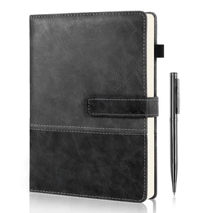 Leather Journal for Men Women with Pen, A5 5.7"×8.3" Hardcover Notebook Lined Journal 240 Pages with Magnetic Closure, Daily Journal Notebook for Writing Note Taking, Business, Work, Travel (Black) Leather Journal for Men Women with Pen, A5 5.7"×8.3" Hardcover Notebook Lined Journal 240 Pages with Magnetic Closure, Daily Journal Notebook for Writing Note Taking, Business, Work, Travel (Black)