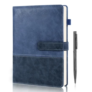 Leather Journal for Men Women with Pen, A5 5.7"×8.3" Hardcover Notebook Lined Journal 240 Pages with Magnetic Closure, Daily Journal Notebook for Writing Note Taking, Business, Work, Travel (Blue) Leather Journal for Men Women with Pen, A5 5.7"×8.3" Hardcover Notebook Lined Journal 240 Pages with Magnetic Closure, Daily Journal Notebook for Writing Note Taking, Business, Work, Travel (Blue)