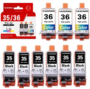 PGI-35/CLI-36 Value Pack Ink Cartridge 9-Pack Compatible Replacement for Canon 35 36 Ink to Work with PIXMA iP100 iP110 TR150 Mini260 Mini320 Printer (6 Black, 3 Color) PGI-35/CLI-36 Value Pack Ink Cartridge 9-Pack Compatible Replacement for Canon 35 36 Ink to Work with PIXMA iP100 iP110 TR150 Mini260 Mini320 Printer (6 Black, 3 Color)