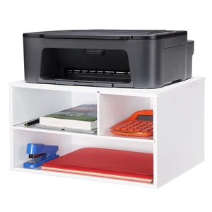 Printer Stand Shelf with Storage Wood Desk Paper Organizer for Home/Office, Printer Riser, 2 Tier Printer Stand Shelf with Storage Wood Desk Paper Organizer for Home/Office, Printer Riser, 2 Tier