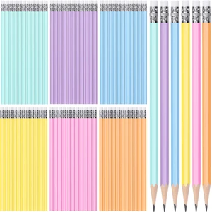 60 Pcs HB Pencils #2 Unsharpened Wood, Macaron Color, Silver Wood Cased with Pink Eraser, HB Graphite for School Exam Office, Blank Bulk Sketching Learning, Great Students Kids Adults 60 Pcs HB Pencils #2 Unsharpened Wood, Macaron Color, Silver Wood Cased with Pink Eraser, HB Graphite for School Exam Office, Blank Bulk Sketching Learning, Great Students Kids Adults