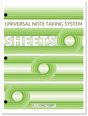 Cornell Notes Loose Leaf Sheets, 3-Hole Punched, 100 Sheets Universal Note Taking System, 3 Ring Binder Pages, 8.5'' x 11'' - Made in USA Cornell Notes Loose Leaf Sheets, 3-Hole Punched, 100 Sheets Universal Note Taking System, 3 Ring Binder Pages, 8.5'' x 11'' - Made in USA