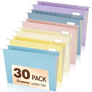 Hanging File Folders Letter Size, 30-Pack Hanging File Folder with 1/5-Cut Tabs, Color File Folders Hanging Organizers for Filing Cabinet, Bulky Files & Medical Charts Hanging File Folders Letter Size, 30-Pack Hanging File Folder with 1/5-Cut Tabs, Color File Folders Hanging Organizers for Filing Cabinet, Bulky Files & Medical Charts
