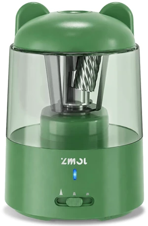 Rechargeable Electric Pencil Sharpener for Colored Pencils Green Automatic Stop 3 Modes To Choose Quick Charge Classroom/Home use Rechargeable Electric Pencil Sharpener for Colored Pencils Green Automatic Stop 3 Modes To Choose Quick Charge Classroom/Home use