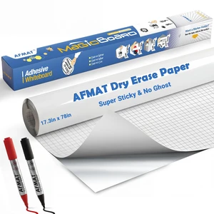 WS41 White Board Paper, 17.3" x 78" Dry Erase Board Wallpaper, No Ghost, Stain-Proof & Super Sticky Whiteboard Sticker for Wall,Peel and Stick Whiteboard Dry Erase Roll for Home/Office/Classroom WS41 White Board Paper, 17.3" x 78" Dry Erase Board Wallpaper, No Ghost, Stain-Proof & Super Sticky Whiteboard Sticker for Wall,Peel and Stick Whiteboard Dry Erase Roll for Home/Office/Classroom