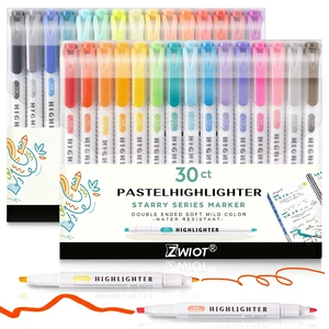 Pastel Highlighters, 30 Count Dual Tip Highlighter Markers, Fine Tip & Chisel Tip, No Bleed Quick Dry Non-Toxic Ink, Aesthetic Bible Highlighters for Journaling, School, Office & Study Notes Pastel Highlighters, 30 Count Dual Tip Highlighter Markers, Fine Tip & Chisel Tip, No Bleed Quick Dry Non-Toxic Ink, Aesthetic Bible Highlighters for Journaling, School, Office & Study Notes