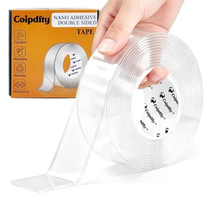 Double Sided Tape Heavy Duty for Wall Decor No Damage to Paint,Clear Removable Mounting Tape,Nano Two Sided Adhesive Tape,Picture Hanging Strips for Posters,Stickers - Bedroom 1Roll(1.18in*6.5FT) Double Sided Tape Heavy Duty for Wall Decor No Damage to Paint,Clear Removable Mounting Tape,Nano Two Sided Adhesive Tape,Picture Hanging Strips for Posters,Stickers - Bedroom 1Roll(1.18in*6.5FT)