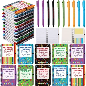40 Pcs Welcome Back to School Gifts Bulk Spiral Notebooks with Sticky Notes Motivational Pens First Day of School Notepads Party Favor for Teacher Student Classroom(Geometric Style) 40 Pcs Welcome Back to School Gifts Bulk Spiral Notebooks with Sticky Notes Motivational Pens First Day of School Notepads Party Favor for Teacher Student Classroom(Geometric Style)