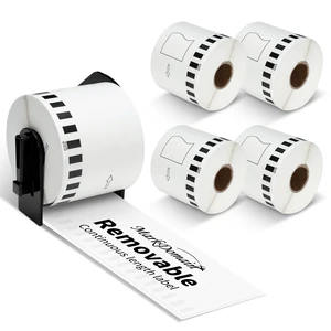 Comaptible with Brother Removable DK-4205 Continous Label Roll DK4205 Work with QL serise Printer QL 600 700 QL820nwb, 2.4" x 100', Black on White, 5 white paper rolls + 1 frame Comaptible with Brother Removable DK-4205 Continous Label Roll DK4205 Work with QL serise Printer QL 600 700 QL820nwb, 2.4" x 100', Black on White, 5 white paper rolls + 1 frame