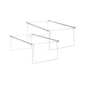 Steel Hanging File Folder Frames, 2 Count, Gray, Adjustable Depth 23" to 27", Legal Size (64873) Steel Hanging File Folder Frames, 2 Count, Gray, Adjustable Depth 23" to 27", Legal Size (64873)