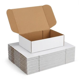 12x9x3 White Shipping Boxes, 25 Pack Corrugated Mailer Boxes for Small Business Packaging, Quick Fold Cardboard Mailer with Round Seal Stickers 12x9x3 White Shipping Boxes, 25 Pack Corrugated Mailer Boxes for Small Business Packaging, Quick Fold Cardboard Mailer with Round Seal Stickers