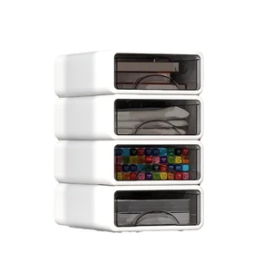 Desk Organizer with Drawers, Stackable Storage Drawers with Compartments Desktop Organization for Office Supplies, Makeup, Pencils, Tape, Erasers, Paperclips, Chargers (4 Pack White) Desk Organizer with Drawers, Stackable Storage Drawers with Compartments Desktop Organization for Office Supplies, Makeup, Pencils, Tape, Erasers, Paperclips, Chargers (4 Pack White)
