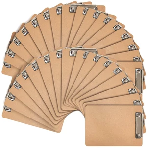 Mini Clipboards, 32 Pack 6" x 9" Small Clipboards Bulk, Wooden Memo Mini Clip Boards with Low Profile Clip, Hanging Loop for Office Home Classroom Supplies Mini Clipboards, 32 Pack 6" x 9" Small Clipboards Bulk, Wooden Memo Mini Clip Boards with Low Profile Clip, Hanging Loop for Office Home Classroom Supplies