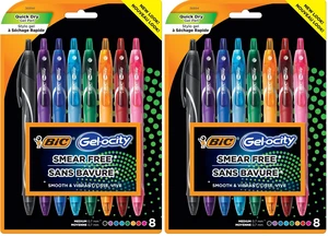 Gelocity Quick Dry Colored Gel Pens, 0.7mm, Black Ink Pens, Pack of 16 Gelocity Quick Dry Colored Gel Pens, 0.7mm, Black Ink Pens, Pack of 16