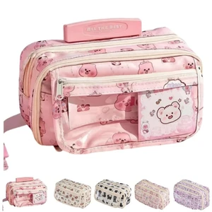 Cute Kawaii Pencil Case Pouch Cartoon Pen Box Holder Organizer for Office Workspace Supplies Desk Accessories Travel Essentials Aesthetic Trendy Cool Stuff Gift Large Capacity (Fox) Cute Kawaii Pencil Case Pouch Cartoon Pen Box Holder Organizer for Office Workspace Supplies Desk Accessories Travel Essentials Aesthetic Trendy Cool Stuff Gift Large Capacity (Fox)