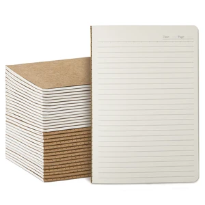 30 Pack Kraft Notebooks Bulk A5, 60 Pages Lined Ruled Journals, 8.3x5.5 In 80gsm Cream Paper, Natural Kraft Cover, Composition Style For Classrooms, Offices, Workshops & Team Projects 30 Pack Kraft Notebooks Bulk A5, 60 Pages Lined Ruled Journals, 8.3x5.5 In 80gsm Cream Paper, Natural Kraft Cover, Composition Style For Classrooms, Offices, Workshops & Team Projects