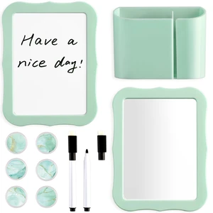 11 Pcs School Lockers Magnetic Decor Green Locker Accessories Kit with Magnetic Mirror Whiteboard Pen Holder Buckles Lockers Organizer Decorations Locker Essentials for Back to School Supplies 11 Pcs School Lockers Magnetic Decor Green Locker Accessories Kit with Magnetic Mirror Whiteboard Pen Holder Buckles Lockers Organizer Decorations Locker Essentials for Back to School Supplies