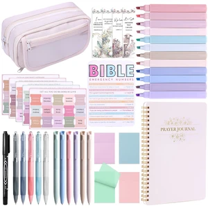40 Bible Study Kit, Journaling Supplies for Women with Case, Beige Bible Journaling Supplies with Bible Tabs Pencil Case and More, Helps Highlight Verses, Notes and Prayers with Writing Pens 40 Bible Study Kit, Journaling Supplies for Women with Case, Beige Bible Journaling Supplies with Bible Tabs Pencil Case and More, Helps Highlight Verses, Notes and Prayers with Writing Pens