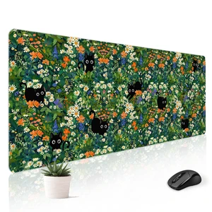 Cute Desk Mat for Keyboard Desktop Extra Large Mouse Pad, Black Cat Desk Top Computer Deskmat, XL, XXL, Long, Aesthetic, Modern Girly Design, for Women, Girls, 30"x12" Cute Desk Mat for Keyboard Desktop Extra Large Mouse Pad, Black Cat Desk Top Computer Deskmat, XL, XXL, Long, Aesthetic, Modern Girly Design, for Women, Girls, 30"x12"