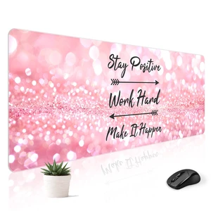 Cute Desk Mat for Keyboard Desktop Extra Large Mouse Pad, Quotes Desk Top Computer Deskmat, XL, XXL, Long, Aesthetic, Modern Girly Design, for Women, Girls, 30"x12" Cute Desk Mat for Keyboard Desktop Extra Large Mouse Pad, Quotes Desk Top Computer Deskmat, XL, XXL, Long, Aesthetic, Modern Girly Design, for Women, Girls, 30"x12"