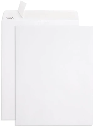 50 12" x 16" Catalog Envelopes, Self Seal, White 28lb, Security Tint, Peel and Seal, for Mailing Large Documents, Folders, Photos, Catalogs 50 12" x 16" Catalog Envelopes, Self Seal, White 28lb, Security Tint, Peel and Seal, for Mailing Large Documents, Folders, Photos, Catalogs