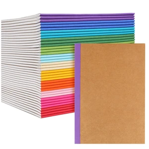 40 Pack A5 Kraft Notebooks Bulk, Lined Journals Bulk Colors with Rainbow Spine, 60 Pages for Kids Writing, Travel, Students 40 Pack A5 Kraft Notebooks Bulk, Lined Journals Bulk Colors with Rainbow Spine, 60 Pages for Kids Writing, Travel, Students