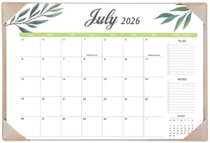 Desk Calendar 2026-2027 with Desk Mat 17" x 12" Large Desk Pad Calendar Runs from July 2026 to December 2027, Office Supplies Desktop Monthly Calendar for Home & Office Desk Calendar 2026-2027 with Desk Mat 17" x 12" Large Desk Pad Calendar Runs from July 2026 to December 2027, Office Supplies Desktop Monthly Calendar for Home & Office