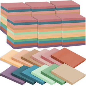 60 Pack Sticky Notes Bulk 3x3 Inch 12 Vintage Colors Memo Pads 56 Sheets Each, Self Adhesive Notes, Smooth Paper, Office Supplies, Back to School, Teacher, Student, Planning 60 Pack Sticky Notes Bulk 3x3 Inch 12 Vintage Colors Memo Pads 56 Sheets Each, Self Adhesive Notes, Smooth Paper, Office Supplies, Back to School, Teacher, Student, Planning