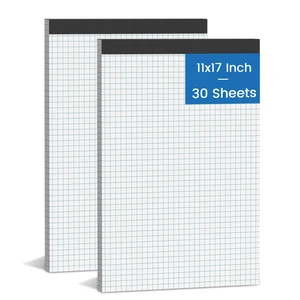 2 Pack Graph Paper Pad 11x17, 4x4 Quad Ruled Blueprint Quadrille Paper Blueprint Drawings, Drafting, Engineering Drawing, and Planning, Perforated Large Grid Paper Drafting Paper, 30 Sheets/Pad 2 Pack Graph Paper Pad 11x17, 4x4 Quad Ruled Blueprint Quadrille Paper Blueprint Drawings, Drafting, Engineering Drawing, and Planning, Perforated Large Grid Paper Drafting Paper, 30 Sheets/Pad