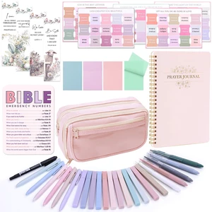 40 Bible Study Kit, Journaling Supplies for Women with Case, Pink Bible Study Supplies with Bible Tabs Pencil Case and More, Helps Highlight Verses, Notes and Prayers with Writing Pens 40 Bible Study Kit, Journaling Supplies for Women with Case, Pink Bible Study Supplies with Bible Tabs Pencil Case and More, Helps Highlight Verses, Notes and Prayers with Writing Pens