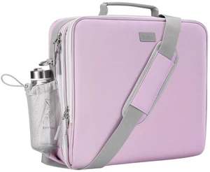 Zipper Binder 3 Inch D-Ring 3 Ring with Water Bottle Holder Binder with Strap for School/Office, 700 Sheet Capacity-Multiple Pockets, Fit for 13" Tablet/Laptop, Purple Zipper Binder 3 Inch D-Ring 3 Ring with Water Bottle Holder Binder with Strap for School/Office, 700 Sheet Capacity-Multiple Pockets, Fit for 13" Tablet/Laptop, Purple
