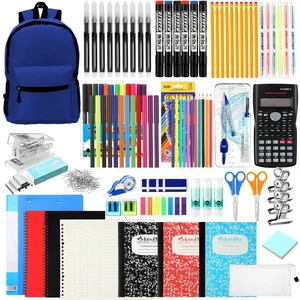 81 Pcs School Supplies Kit Back to School Supply Bundle, Blue Essentials for High School College Middle Student, First Day of School Must Haves, with Backpack Stapler Calculator Notebooks 81 Pcs School Supplies Kit Back to School Supply Bundle, Blue Essentials for High School College Middle Student, First Day of School Must Haves, with Backpack Stapler Calculator Notebooks