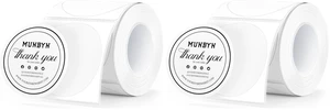 2 Inch Circle Thermal Sticker Labels, Self-Adhesive Round Direct Thermal Labels for Small Business, 150 Sheets/1 Roll (Pack of 2) 2 Inch Circle Thermal Sticker Labels, Self-Adhesive Round Direct Thermal Labels for Small Business, 150 Sheets/1 Roll (Pack of 2)