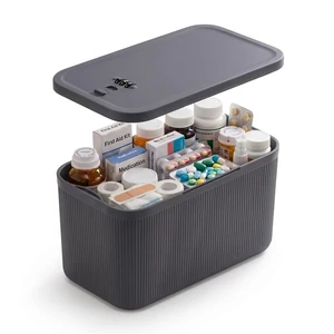 Upgraded Medicine Lock Box with Combination Lock, 3L Larger Capacity Lockable Storage Box for Medication, Pills & First Aid Supplies, Box with Lock for Home, Fridge, Dorm, Office, Snacks, Phones Upgraded Medicine Lock Box with Combination Lock, 3L Larger Capacity Lockable Storage Box for Medication, Pills & First Aid Supplies, Box with Lock for Home, Fridge, Dorm, Office, Snacks, Phones