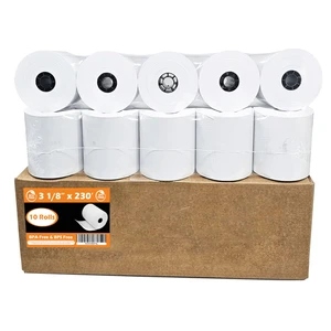 BPS Free & BPA Free Thermal Paper (10 Rolls) 3 1/8 x 230 Receipt Rolls fits all Clover POS Cash Register Printers, Star Micronics SCP700 TSP100 TSP300 TSP400 from BPS Free & BPA Free Thermal Paper (10 Rolls) 3 1/8 x 230 Receipt Rolls fits all Clover POS Cash Register Printers, Star Micronics SCP700 TSP100 TSP300 TSP400 from