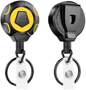 Heavy Duty Retractable Badge Reel, 10 oz 31.5'' Keychain, 2 Pack heavy duty badge reel, 10 oz pull force, 31.5'' retractable keychain, reinforced PC housing, durable steel wire cord Heavy Duty Retractable Badge Reel, 10 oz 31.5'' Keychain, 2 Pack heavy duty badge reel, 10 oz pull force, 31.5'' retractable keychain, reinforced PC housing, durable steel wire cord
