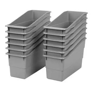 Durable Book & Binder Holders 12-Pack, Pebble Ideal for Narrow or Vertical Storage Needs, Book, Magazine, File Folder, & Binder Holders, Classroom Organization Made Easy Durable Book & Binder Holders 12-Pack, Pebble Ideal for Narrow or Vertical Storage Needs, Book, Magazine, File Folder, & Binder Holders, Classroom Organization Made Easy