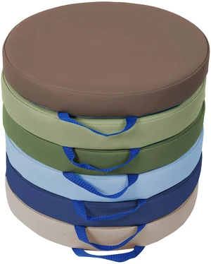 SoftScape 15 inch Round Classroom Floor Cushions with Handles; Flexible Seating for Daycare, Preschool, Playroom; 2 inch Thick Deluxe Foam (6-Piece) - Earthtone, 11232-ET SoftScape 15 inch Round Classroom Floor Cushions with Handles; Flexible Seating for Daycare, Preschool, Playroom; 2 inch Thick Deluxe Foam (6-Piece) - Earthtone, 11232-ET