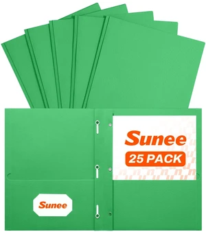 2 Pocket Folders with Prongs (25 Pack, Green), Paper Folders with 2 Pockets and 3 Prongs Fit Letter Size Paper, Folders with Prongs for School Office Home Business 2 Pocket Folders with Prongs (25 Pack, Green), Paper Folders with 2 Pockets and 3 Prongs Fit Letter Size Paper, Folders with Prongs for School Office Home Business