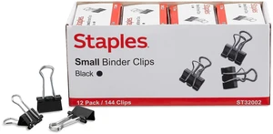 Binder Clips, Small Size, 0.75 Inch Width, Black, 432-Pk Compact clips for paper bundling and everyday office filing Binder Clips, Small Size, 0.75 Inch Width, Black, 432-Pk Compact clips for paper bundling and everyday office filing