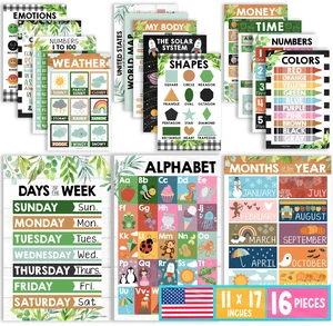 16 Laminated Toddler Learning Posters 1-3 for Preschool Classroom Decor Farmhouse Learning Posters for Toddlers 1-3,Homeschool Room Decor for Toddler Wall Activity,Kindergarten Classroom Must Haves 16 Laminated Toddler Learning Posters 1-3 for Preschool Classroom Decor Farmhouse Learning Posters for Toddlers 1-3,Homeschool Room Decor for Toddler Wall Activity,Kindergarten Classroom Must Haves
