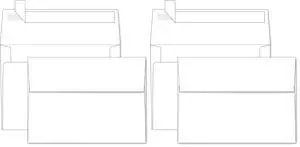 A7 White Self Seal Envelopes 200 Pack, 5.25 x 7.25 inches,120GSM A7 White Self Seal Envelopes 200 Pack, 5.25 x 7.25 inches,120GSM