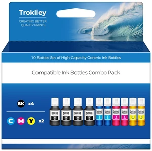 Compatible for EPT502 Ink Refill Bottles for ET-2850 ET2760 ET-3850 10 Pack Replacement for ET 3850 ET-2850 ET-4850 ET-3760 ET2760 2850 ET-4760 ET-3830 ET-3843 ET-2750 ET-3750 ET4750 ET-15000 Printer Compatible for EPT502 Ink Refill Bottles for ET-2850 ET2760 ET-3850 10 Pack Replacement for ET 3850 ET-2850 ET-4850 ET-3760 ET2760 2850 ET-4760 ET-3830 ET-3843 ET-2750 ET-3750 ET4750 ET-15000 Printer