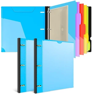 1 Inch Telescoping Project Organizer Binder-2PCS,13 Pocket, Customizable Front Cover, 5 Colors Pocket Divider and Plastic Binder Pocket225 Sheet Capacity-Blue 1 Inch Telescoping Project Organizer Binder-2PCS,13 Pocket, Customizable Front Cover, 5 Colors Pocket Divider and Plastic Binder Pocket225 Sheet Capacity-Blue