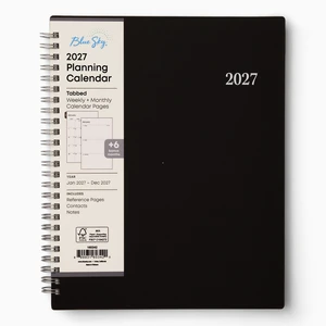 2027 Weekly & Monthly Planner Calendar, 7"x9", Enterprise January 2027 - December 2027, Flexible Cover, Durable Twin Wire Binding, Laminated Tabs 2027 Weekly & Monthly Planner Calendar, 7"x9", Enterprise January 2027 - December 2027, Flexible Cover, Durable Twin Wire Binding, Laminated Tabs