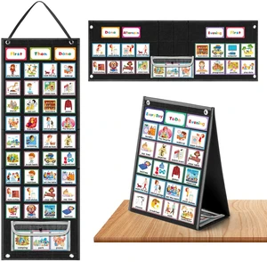 X-Large Visual Schedule Chart for Students Chore with 92 Pieces Behavior Cards, Visual Behavioral Routine Chart for Students, Daily Schedule Board Learning Planners for Home School (X-Large) X-Large Visual Schedule Chart for Students Chore with 92 Pieces Behavior Cards, Visual Behavioral Routine Chart for Students, Daily Schedule Board Learning Planners for Home School (X-Large)