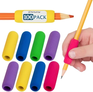 The Classics Soft Foam Pencil Grips, Ergonomic Writing Aid for Lefties and Righties, 1.5 Inch Long, Assorted Colors, 100 Pack - TPG-164100 The Classics Soft Foam Pencil Grips, Ergonomic Writing Aid for Lefties and Righties, 1.5 Inch Long, Assorted Colors, 100 Pack - TPG-164100
