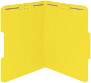 50 Yellow Fastener File Folders, Letter, 1/3 Cut Tab Durable 11pt Yellow Paper, Reinforced 1/3 Cut Tabs, 2 Prong Fasteners, Medical, Law Client and Office Files 50 Yellow Fastener File Folders, Letter, 1/3 Cut Tab Durable 11pt Yellow Paper, Reinforced 1/3 Cut Tabs, 2 Prong Fasteners, Medical, Law Client and Office Files