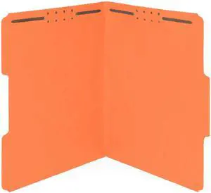 50 Orange Fastener File Folders, Letter, 1/3 Cut Tab Durable 11pt Orange Paper, Reinforced 1/3 Cut Tabs, 2 Prong Fasteners, Medical, Law Client and Office Files 50 Orange Fastener File Folders, Letter, 1/3 Cut Tab Durable 11pt Orange Paper, Reinforced 1/3 Cut Tabs, 2 Prong Fasteners, Medical, Law Client and Office Files